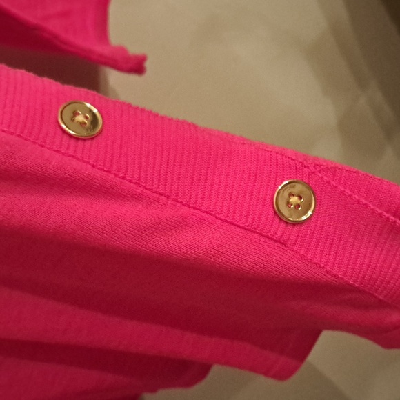 TALBOTS  100%Cotton Hot Prink LightWeight Pullover Sweatet Size Extra La… - Picture 6 of 8